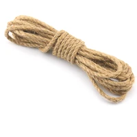 0 19 inch 5mm natural jute hemp rope home decoration retro style diy craft cord high quality hand rope natural crafts decoration