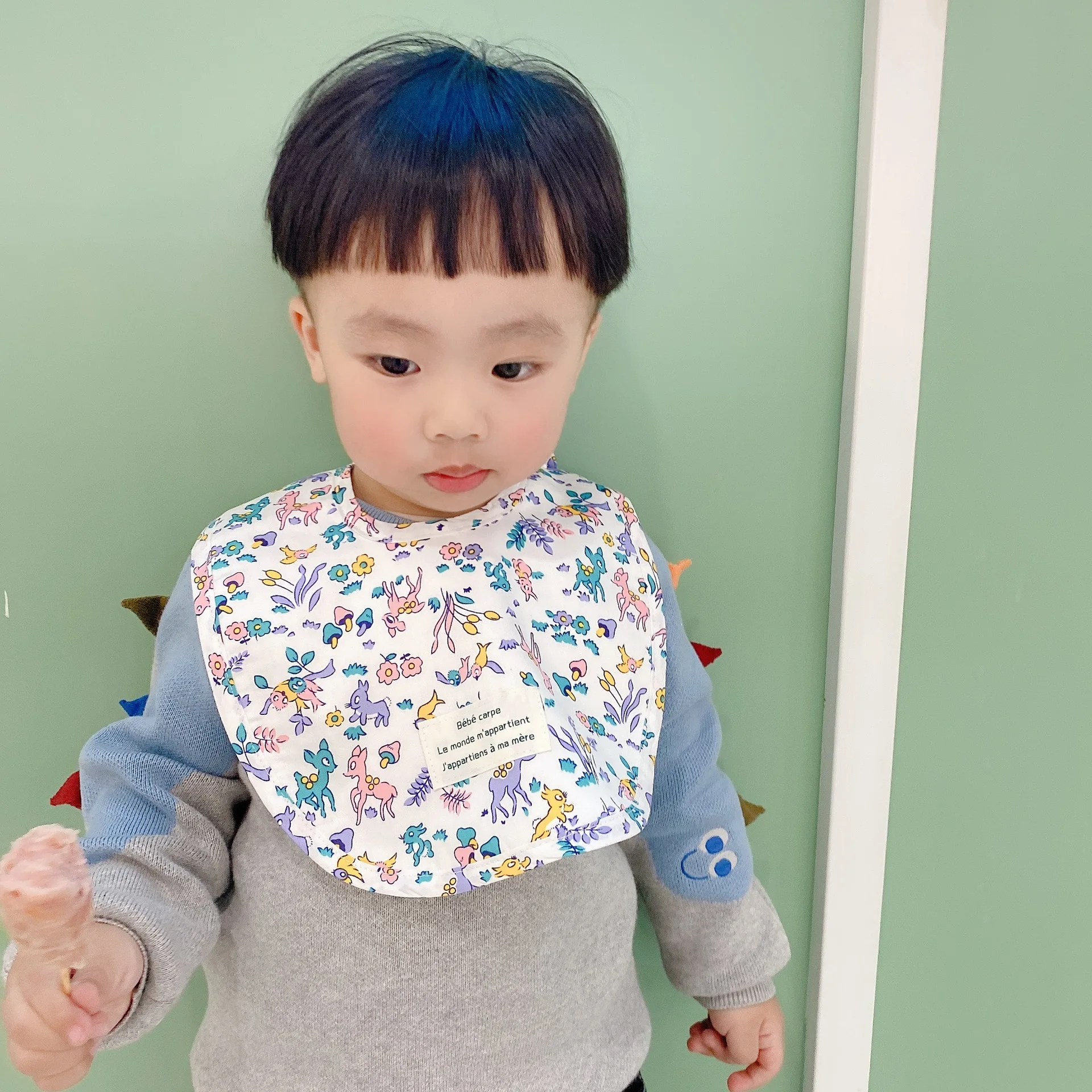 

New Color Baby Boys Girls Cute Saliva Towel Feeding Cotton Bib Muslin Cotton Gauze Saliva Bibs Feeding Care Rice Pocket Bibs
