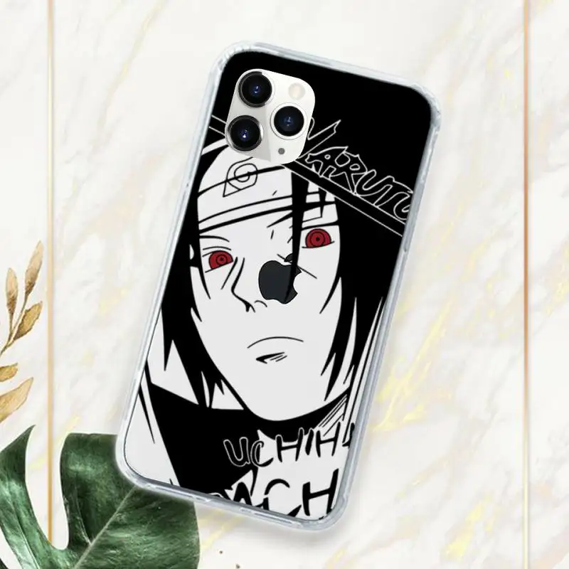 

Naruto Uchiha Itachi Kakashi Anime Phone Case Transparent for iPhone 11 12 mini pro XS MAX 8 7 6 6S Plus X 5S SE 2020 XR