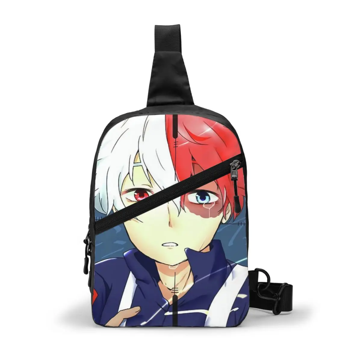 

Нагрудная сумка Boku No Hero академия, компактная сумка-слинг из полиэстера, складная сумка-Кроссбоди для бега