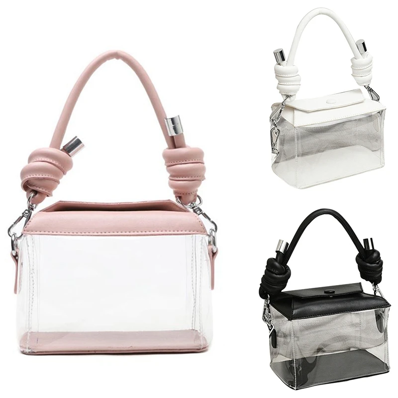 

Transparent Bag Ladies Handbag Shoulder Bag Square Casual Ladies Transparent Messenger Bag Small Handbag