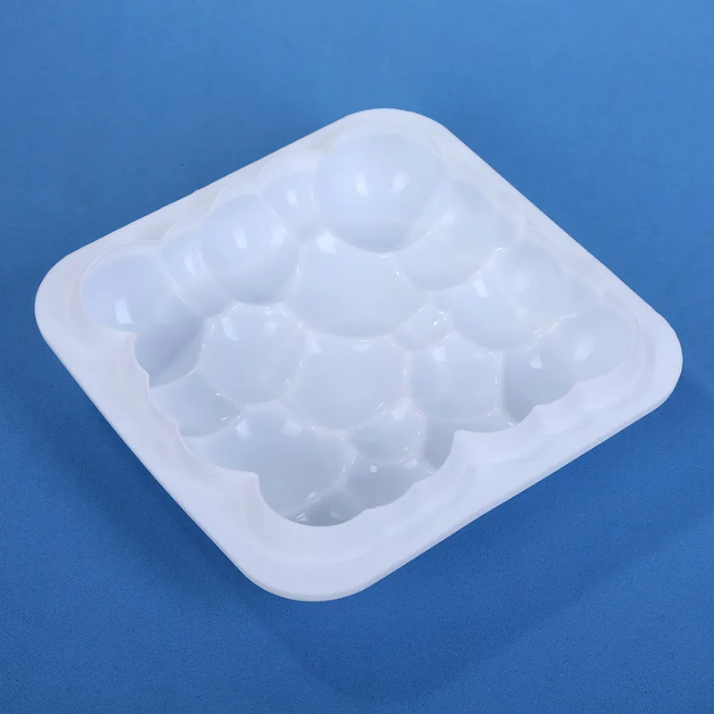 

1pcs White Silicone Cake Mould Mousse Mould Square Xiangyun Cake Mould Bubble Cloud Dessert Baking Mould
