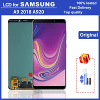original 6 3 super amoled a920 lcd monitor for samsung galaxy a9 2018 a920 a9s sm a920f lcd digital touch screen lcd assembly