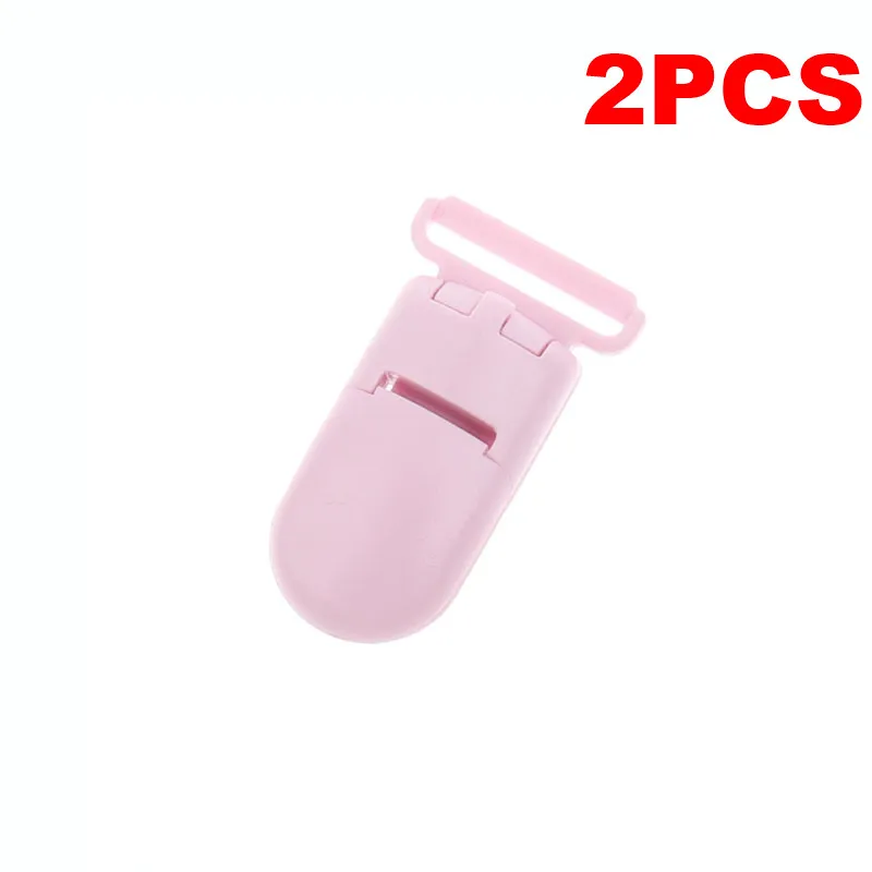 Plastic-B18 BabyPink Fkisbox 2pcs Mouse Pacifier Clip Silicone Bead Baby Teether& Plastic Teething Accessories Nipple Clasps Toy DIY Round Koala - Цвет: Plastic-B18 BabyPink