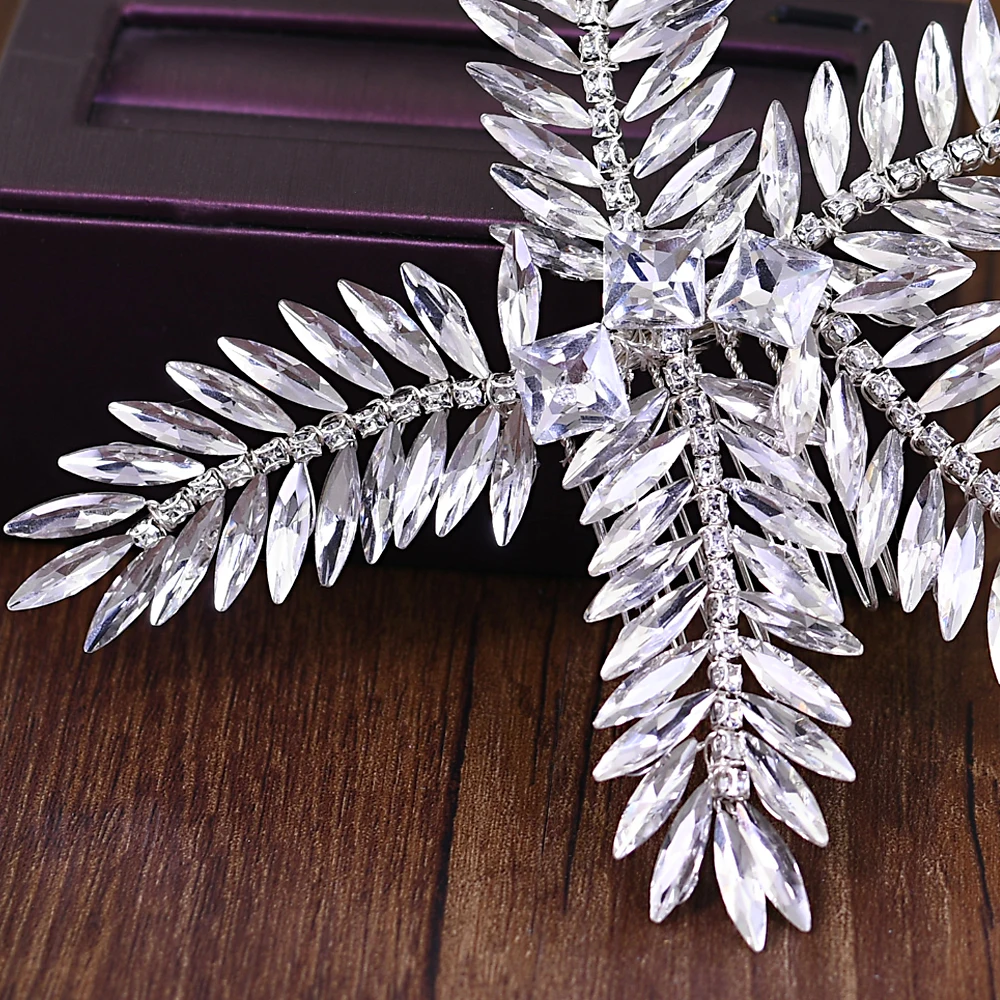 

TRiXY H263 Rhinestone Bridal Hair Accessories Wedding Hairpieces Stunning Wedding Hair Vines for Brides Bridesmaids Hair Jewelry