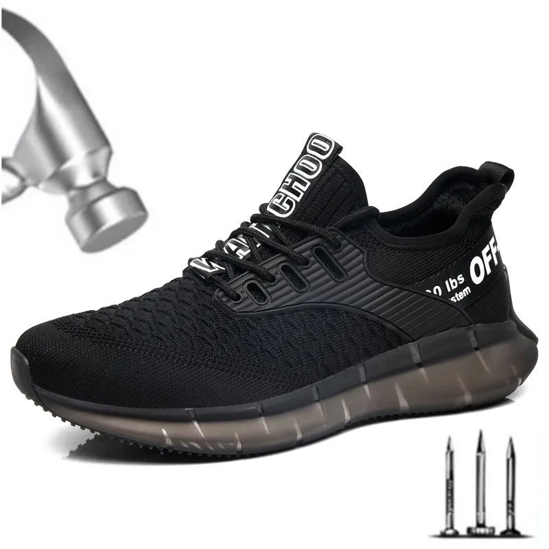 

Lightweight Work Safety Boots Men Safety Shoes Work Sneakers Anti-puncture Anti-puncture Steel Toe Work Shoes Men Footwear