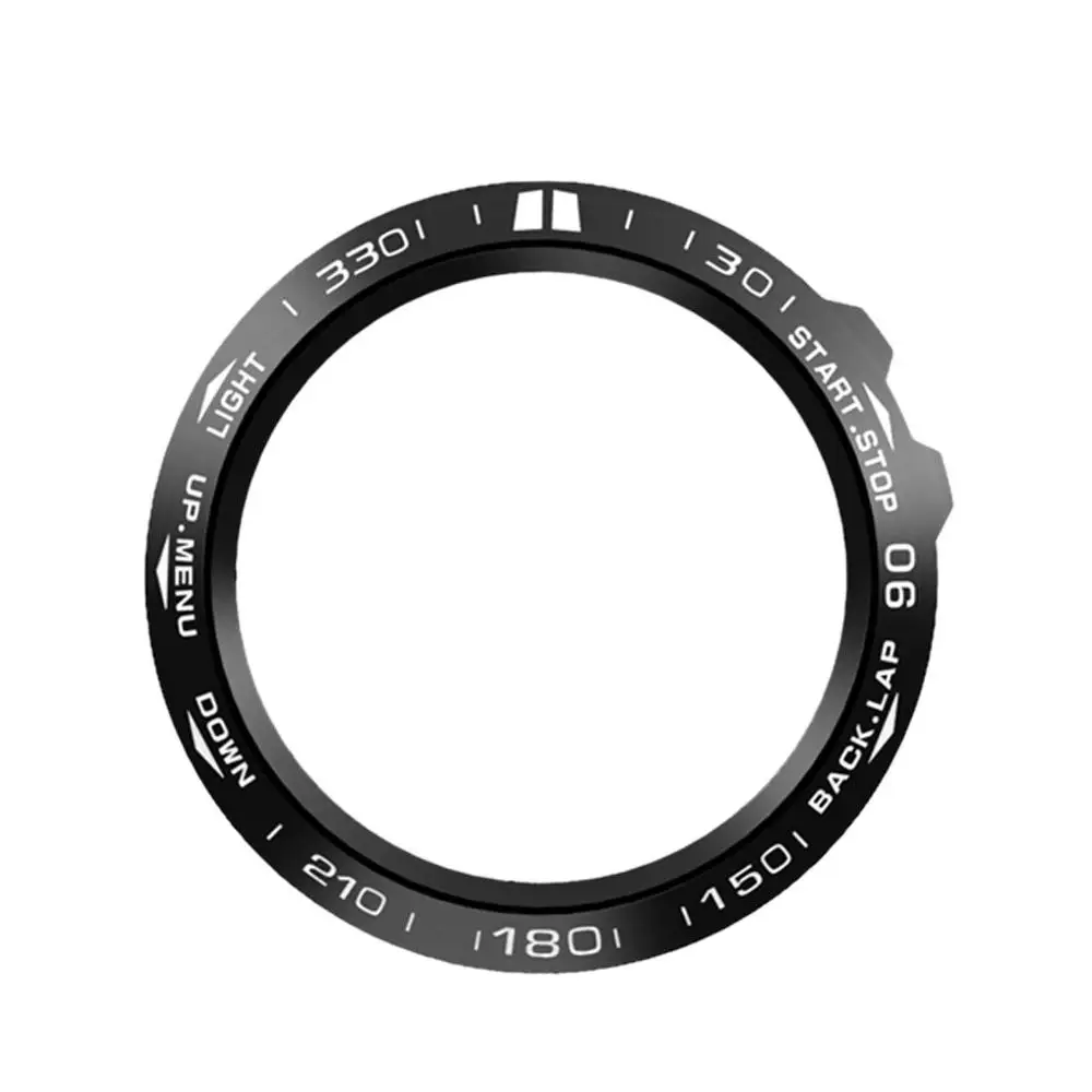 Для Garmin Fenix 3/Fenix3 HR Часы Ободок кольцо клейкая крышка чехол из нержавеющей стали аксессуары для смарт часов защитная рамка#205 - Цвет: BK