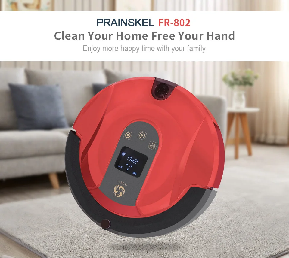 Prainskel FR-8 планируемый маршрут робот пылесос беспроводная очистка wifi автоматическая зарядка мойка для дома