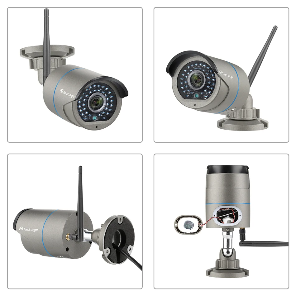 H.265 8CH 1080P 2MP Беспроводная NVR система видеонаблюдения двухсторонняя аудио ИК уличная WiFi ip-камера P2P комплект видеонаблюдения 1 ТБ HDD