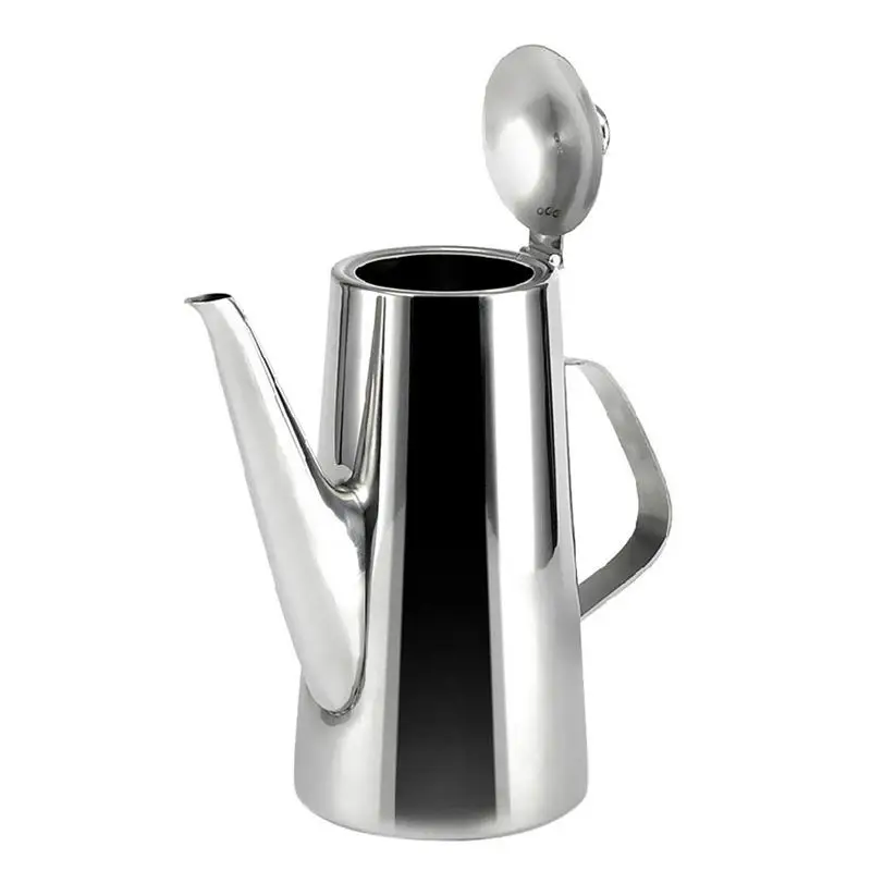 Pitcher Stainless Steel Water Carafe with Lid for Coffee Milk Beverage - Long Spout 2L | Дом и сад