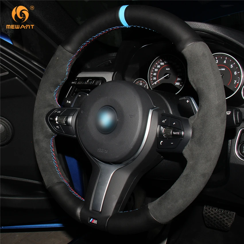 Чехол для руля BMW F87 M2 F80 M3 F82 M4 M5 F12 F13 M6 F85 X5 M F86 X6 F33 F30 M|steering wheel cover|suede steering coverwheel cover |
