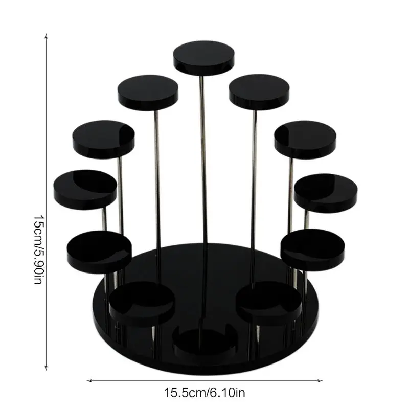 

Acrylic Ring Display Stand Earrings Show Support Jewelry Counter Showcase Props Holder Tray