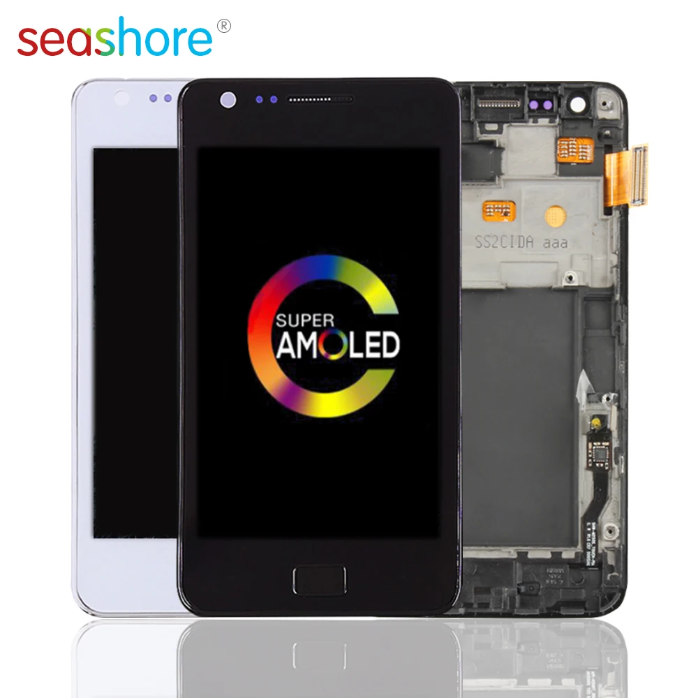 ЖК дисплей 4 3 &quotдля SAMSUNG Galaxy S2 i9100 сенсорный экран с дигитайзером в сборе для Samsung