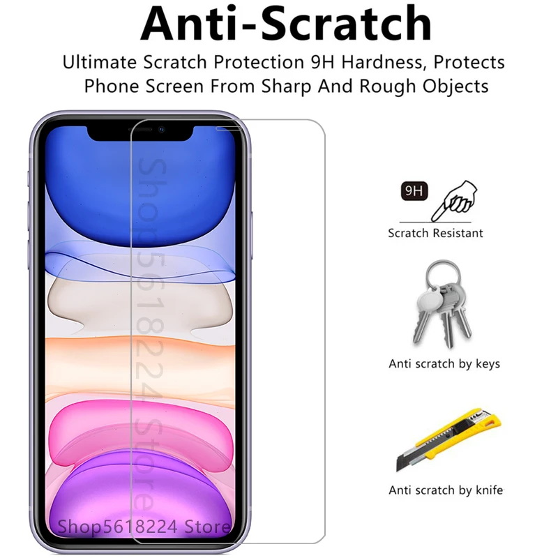 Оригинальное защитное стекло для iPhone 11 - закаленный защитный экран на iPhone iPhone11, пленка из стекла для iPhone Aphone Aiphone 9H.