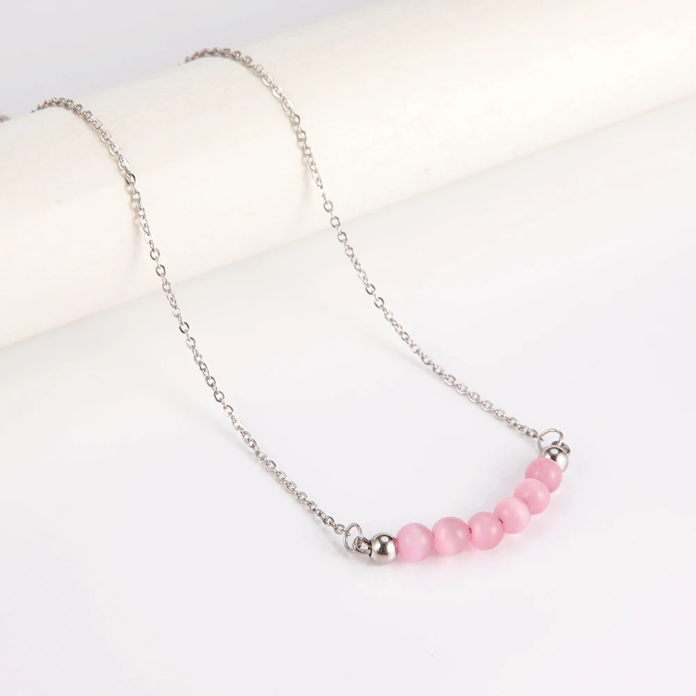 

Цепочка-чокер из нержавеющей стали с искусственным жемчугом