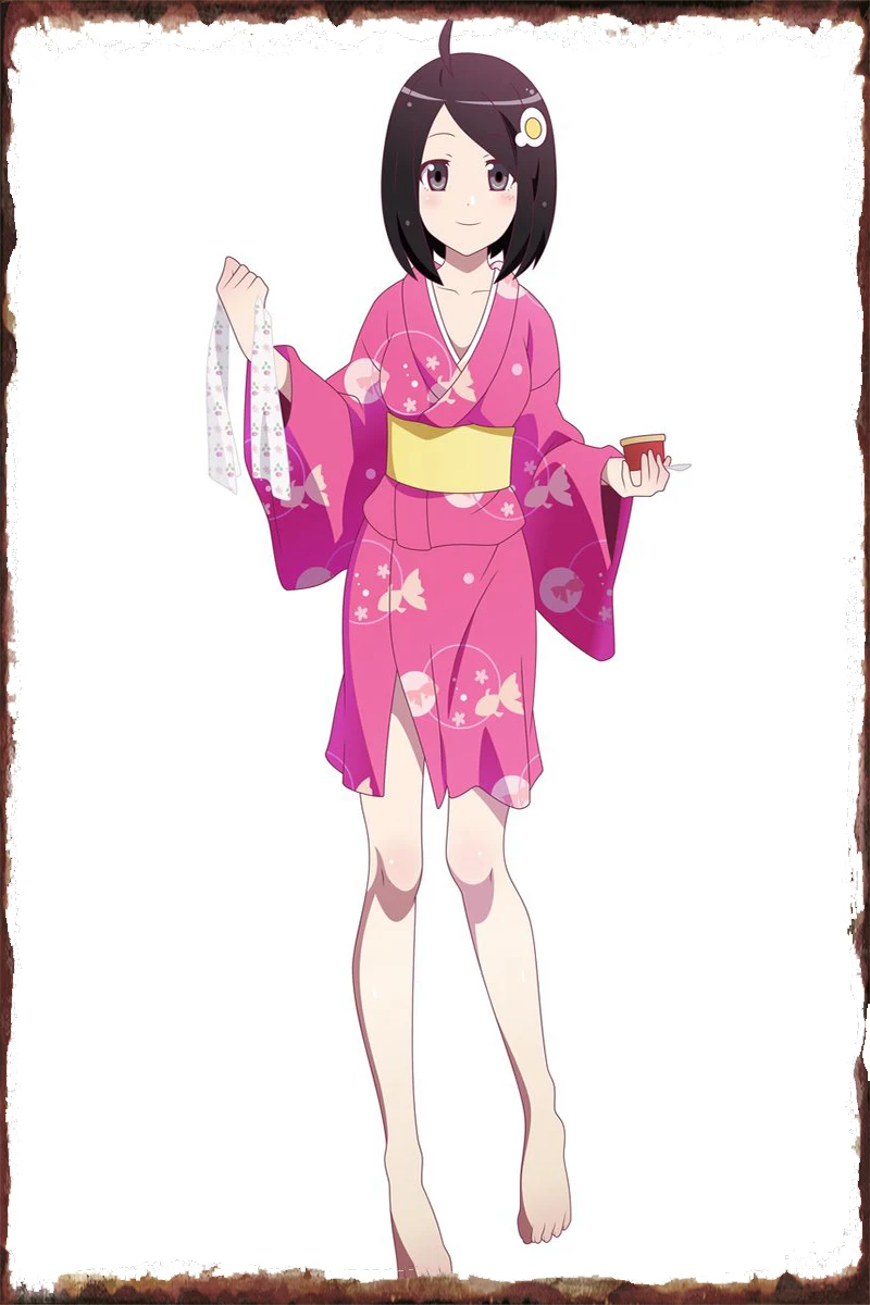 

Кимоно bakemonogatari, ретро, винтажный металлический знак, жестяные таблички, Настенный декор, украшение для дома, клуба, мужская пещера, кафе