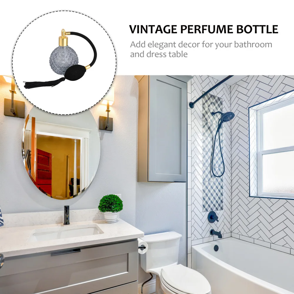 

1pc 100ml Vintage Refillable Perfume Atomizer Spray Bottle Empty Bottle