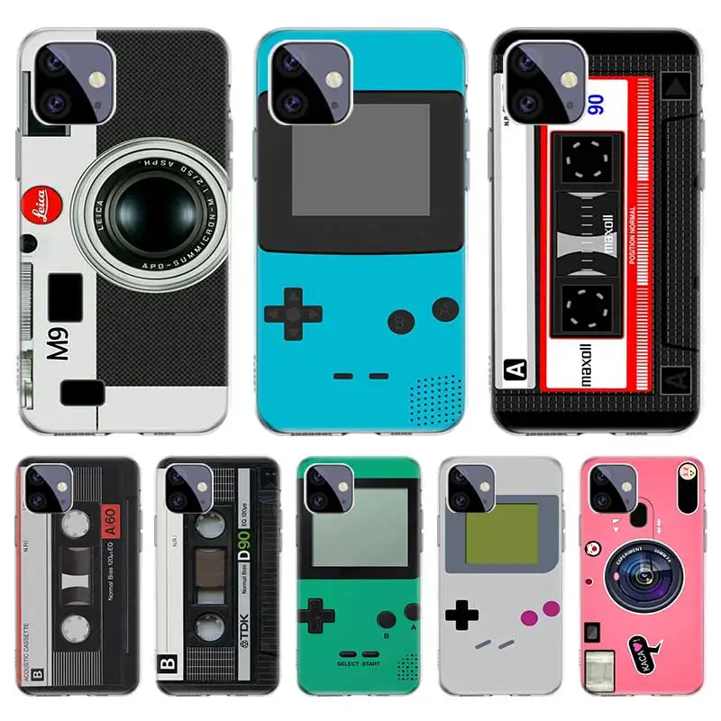 

Vintage Camera Cassette Case For Iphone 11 Pro 12 Pro Max 13 7 8 Plus XR XS Max X 12 Mini 6 6S SE 2020 SE2 Cover Shockproof