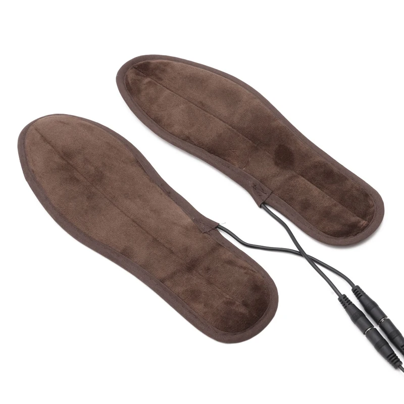 

USB Electric Powered Plush Fur Heating Insoles Winter Keep Warm Foot Shoes Keep Warm Insole Heated Insole Unisex