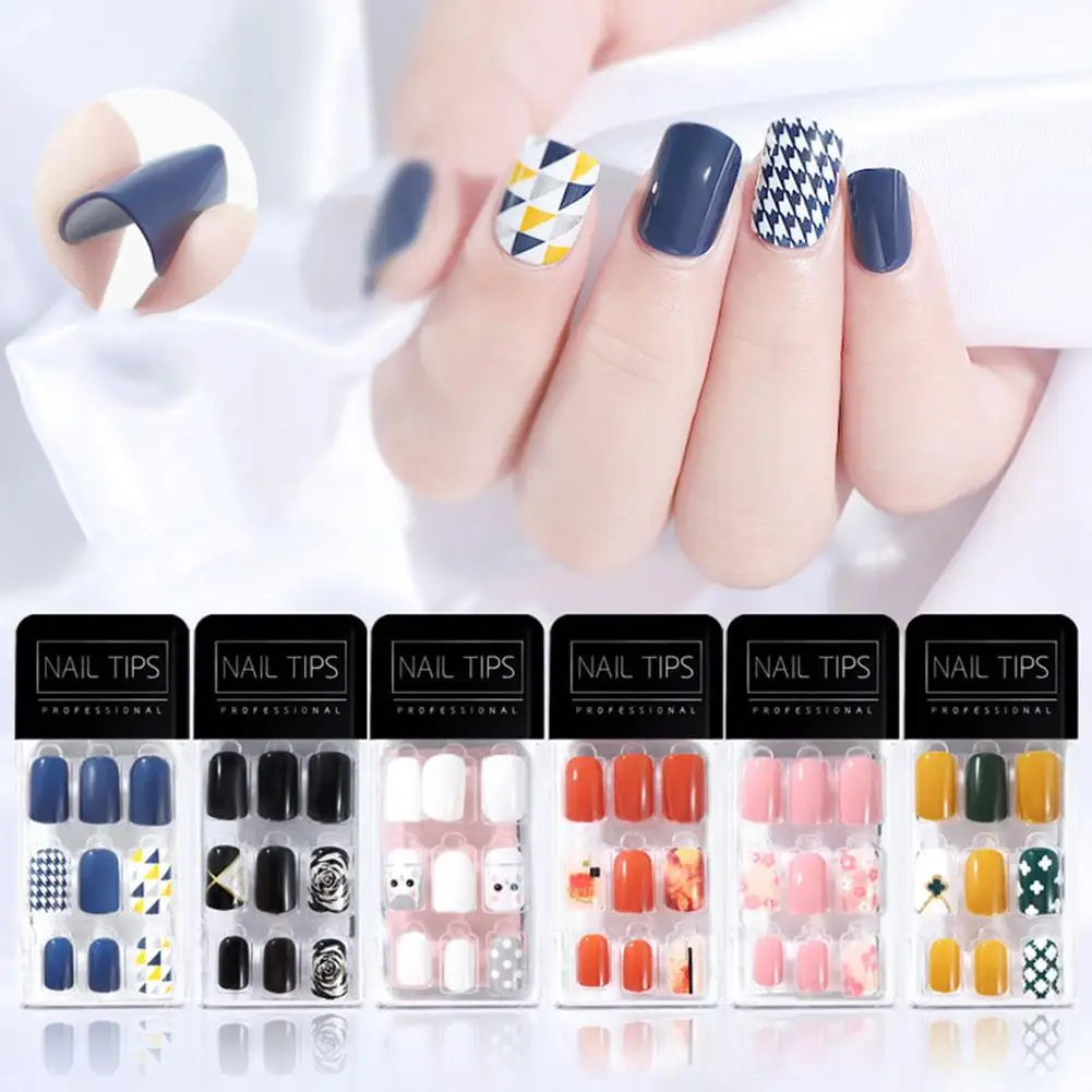 

30Pcs Ultra-thin Fake Nail Art Tips Full Cover Faux Fingernails False Nails Fake Nails Forms For Extension Manicure Art decor