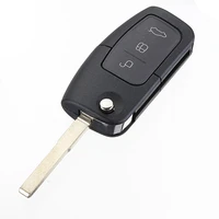 433mhz 3 buttons remote control key uncut blade with 4d 60 chip for ford mondeofiestafocuss maxgalaxy 2003 2010