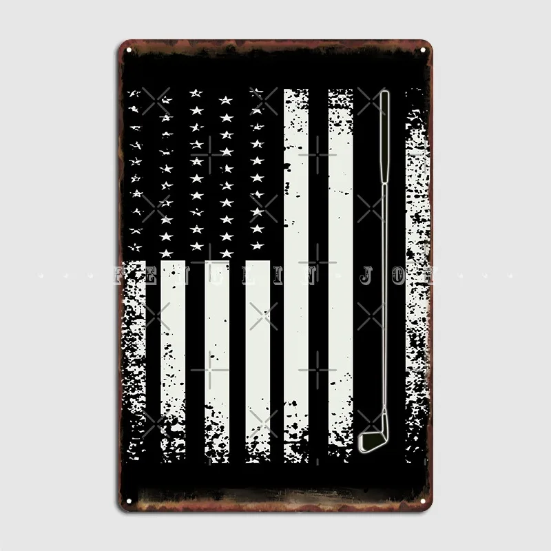 

Американский флаг с футбольным клубом США 4 июля гольфисты патриотические металлические знаки для творчества для домашнего клуба жестяные ...