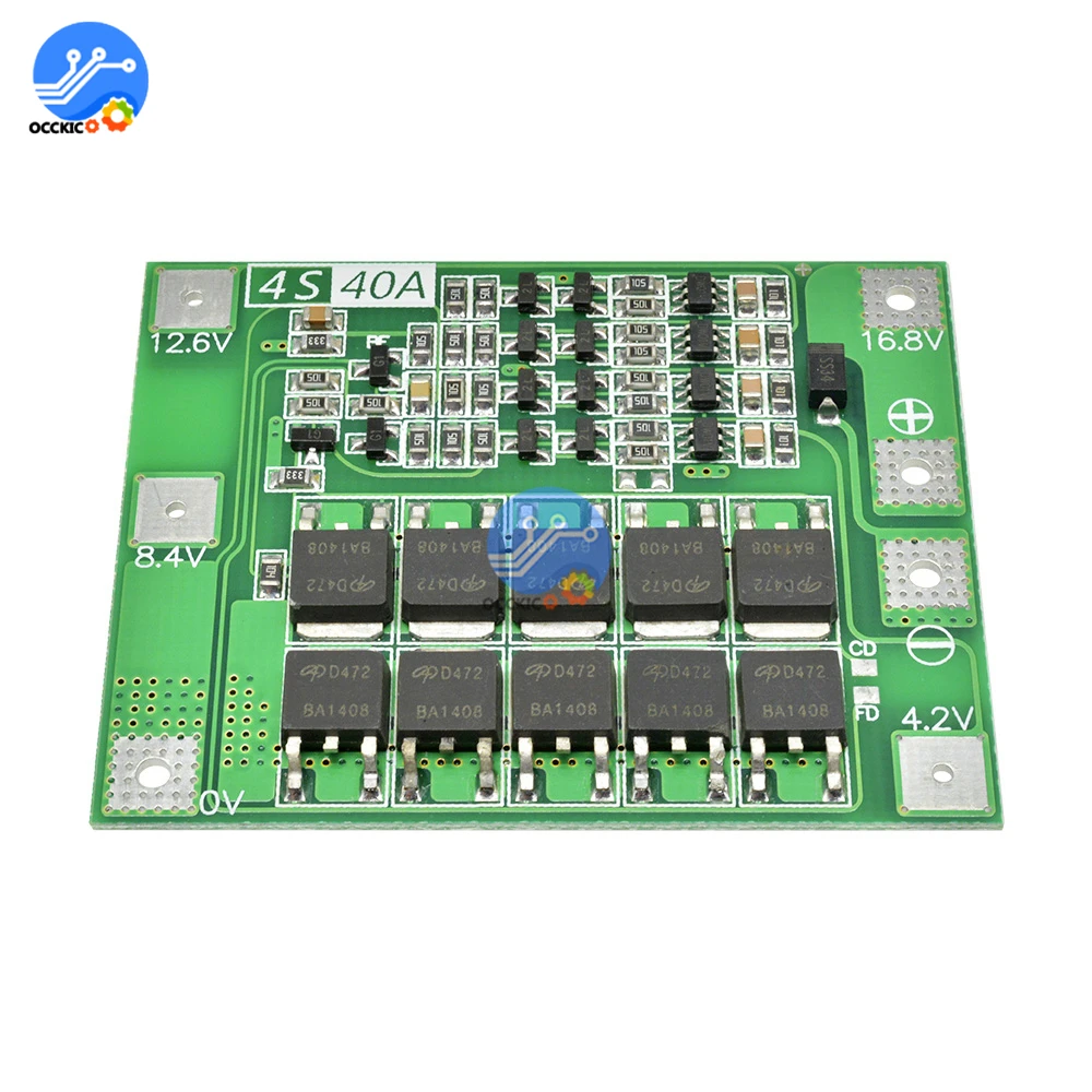 BMS 3S 4S 25A 30A 40A 60A литий ионный Батарея Зарядное Устройство Защиты доска DIY kit