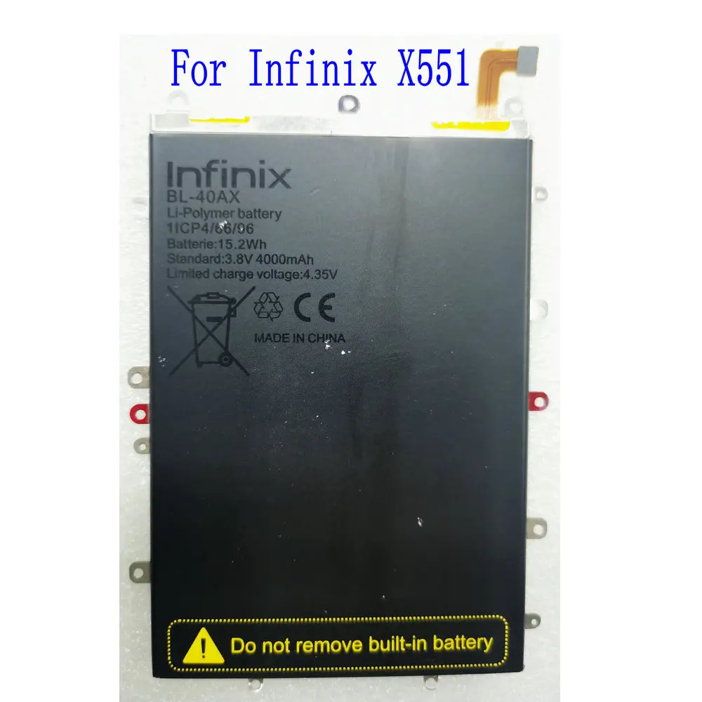 3 8 V Совершенно новый высокое качество 4000mAh BL-40AX Аккумулятор для Infinix X551 мобильный