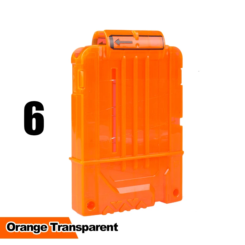 ORT-6 6-12-18 оранжевый Перезагрузка клип для Nerf журнал круглый Дартс Замена игрушечный пистолет обойма для мягких пуль для Nerf Blaster arma de brinquedo - Цвет: ORT-6