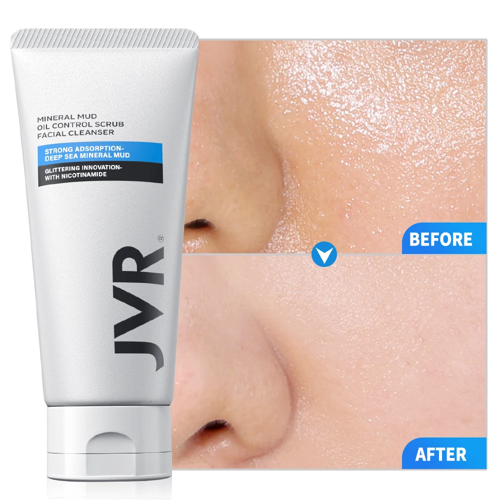 Face Skin Care 120g Blackhead Mask+120g Mineral Mud Facial Cleanser Remover Deep Cleansing Oil Control Sets | Красота и здоровье