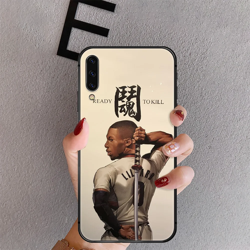 

Damian Lillard Basketball 0 Phone Case Cover For Samsung Galaxy A 10 20 40 50 51 70 71 20E 21S 30 30SS Black Hoesjes Black Etui