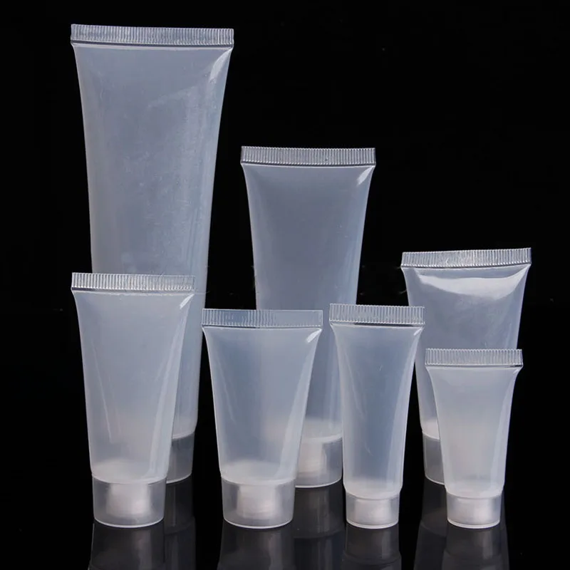 50pcs 20/30/50/100ml Portable Empty Smooth Cosmetic Tubes Cream Travel Lotion Cleanser Toothpaste Containers Fill Bottles | Красота и
