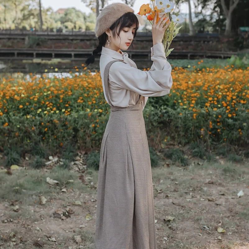 Женский винтажный комплект из 2 предметов YAMDI летний топ с рукавами-фонариками и