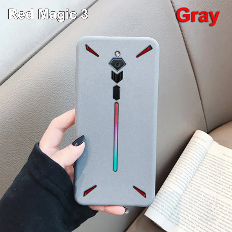 Для zte Nubia Red Magic 1 3 3 s Чехол magic3 Rock sand силиконовый скраб мягкая задняя крышка для red magic 3 s 3 s NX609J NX629J shell - Цвет: Red Magic 3