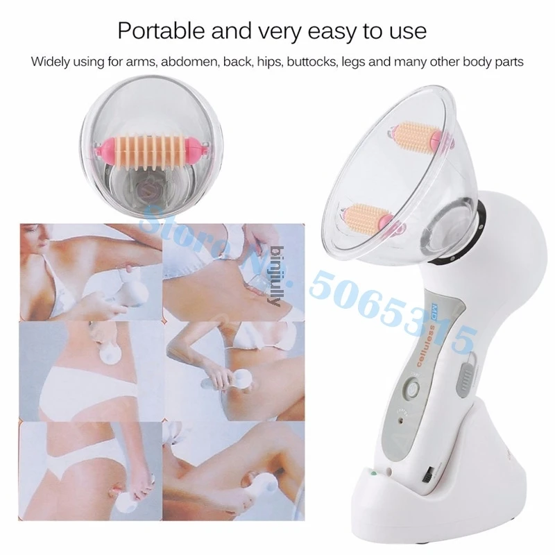 

Electric Body Suction Cups Massage Portable Suction Cup Anti Cellulite Massager Device Therapy Treatment Vacuum Cans For Massage