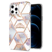 for apple iphone 11 x xs xr 12 mini pro max 7 8 plus 10 se 2020 cute bling glitter protective plating marble pattern case etui
