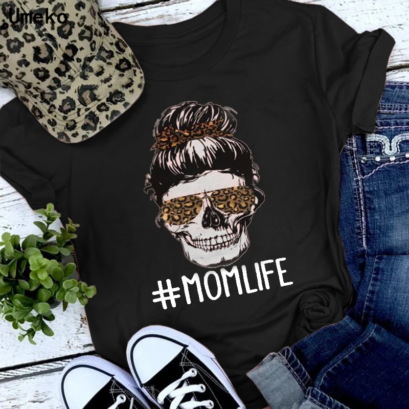 Женская футболка с изображением персонажа шар Череп голова леопарда очки для