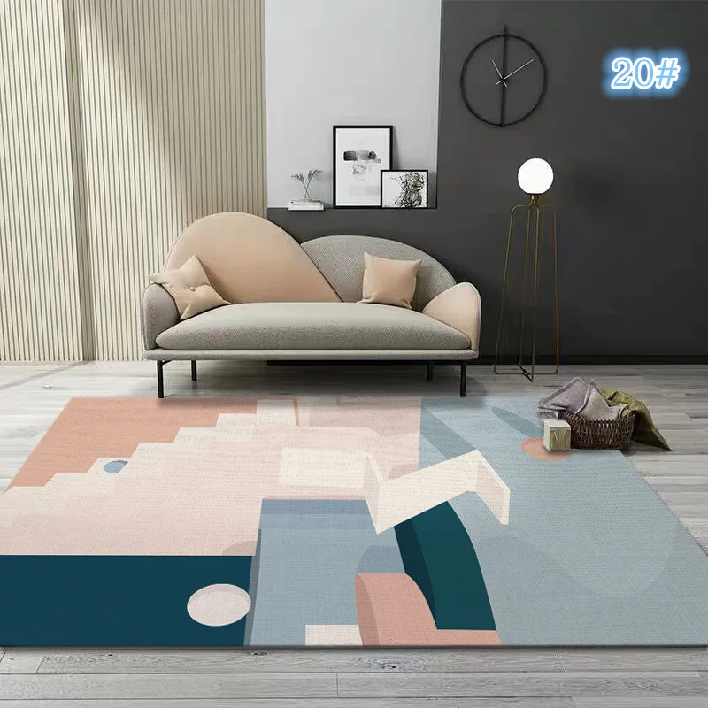 

Abstract line geometric pattern Nordic carpet carpet living room bedroom study decoration coffee table can be customized