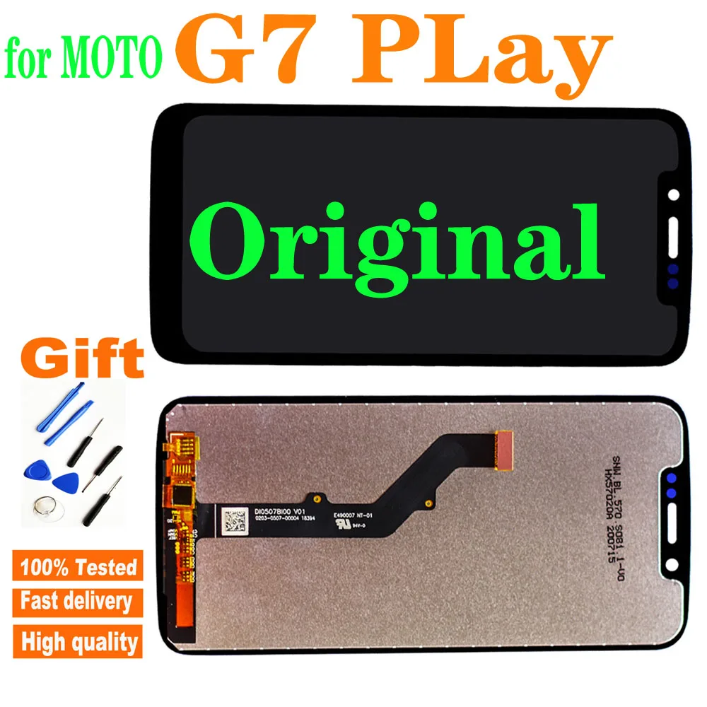 

Оригинальный 5,7 дюймов ЖК-экран для Motorola Moto G7 играть XT1952 ЖК-дисплей с сенсорным экраном дигитайзер Замена