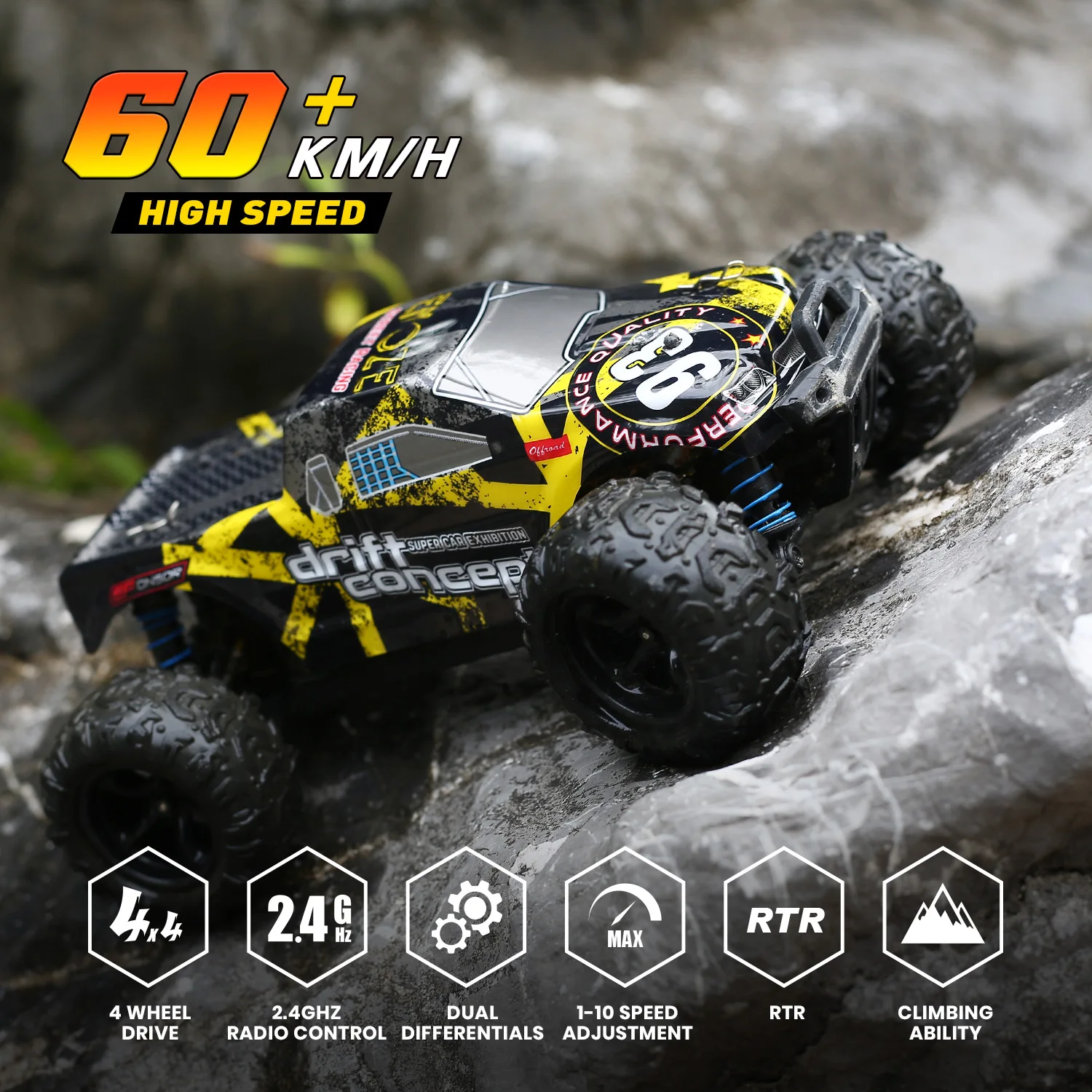 deerc бесщеточный радиоуправля