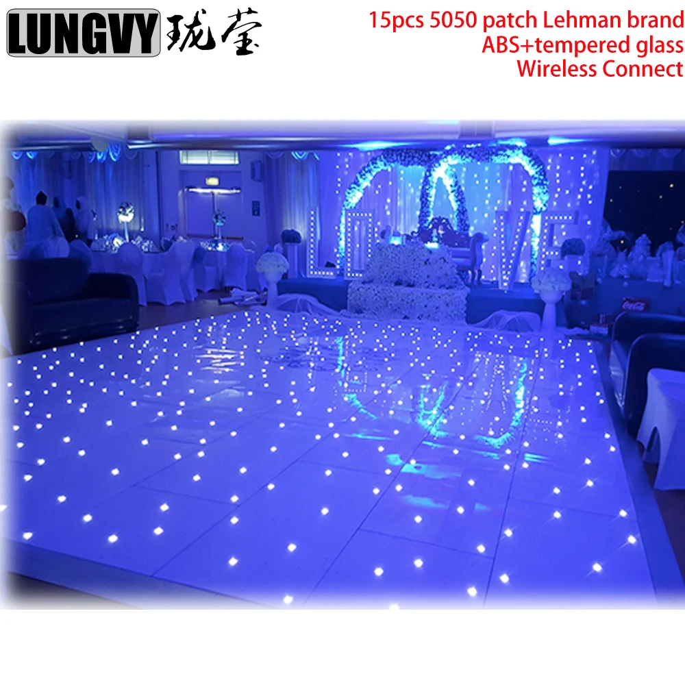 Wireless Connect RGB Led Star Dancing Floor Twinkling Starlite Panels Led Dance Floor For Wedding,Party Light Romantic Effect