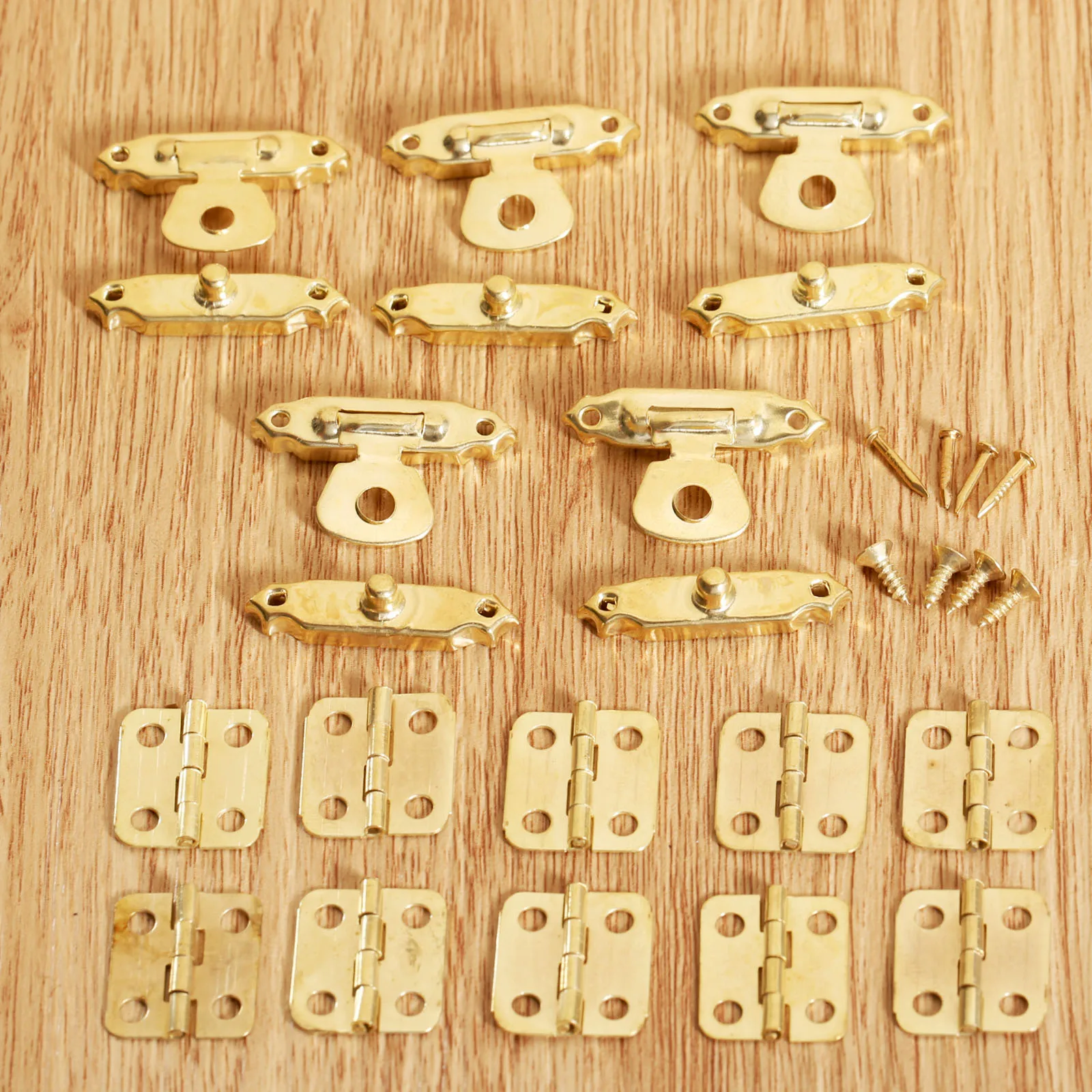 15 шт./компл. винтажные Золотые круглые дверные петли железные декоративные +