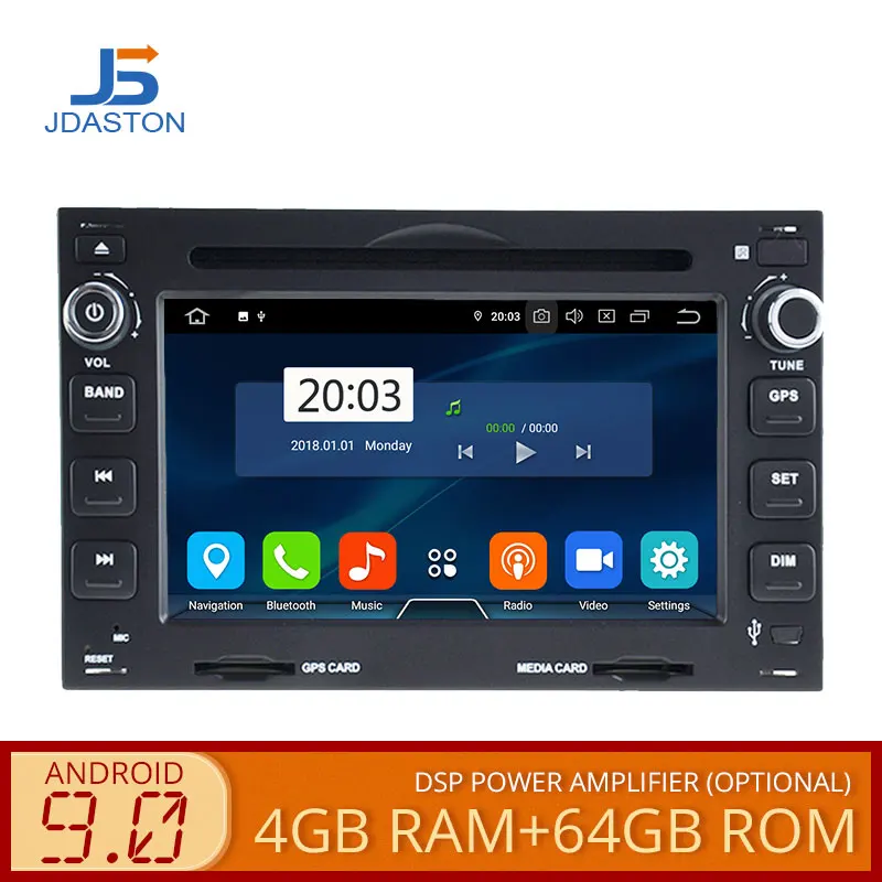 JDASTON Android 9,0 автомобильный dvd-плеер для Volkswagen VW Bora Golf Polo GOLF MK3 Mk4 TRANSPORTER T5 T4 Мультимедиа Стерео 2 Din радио