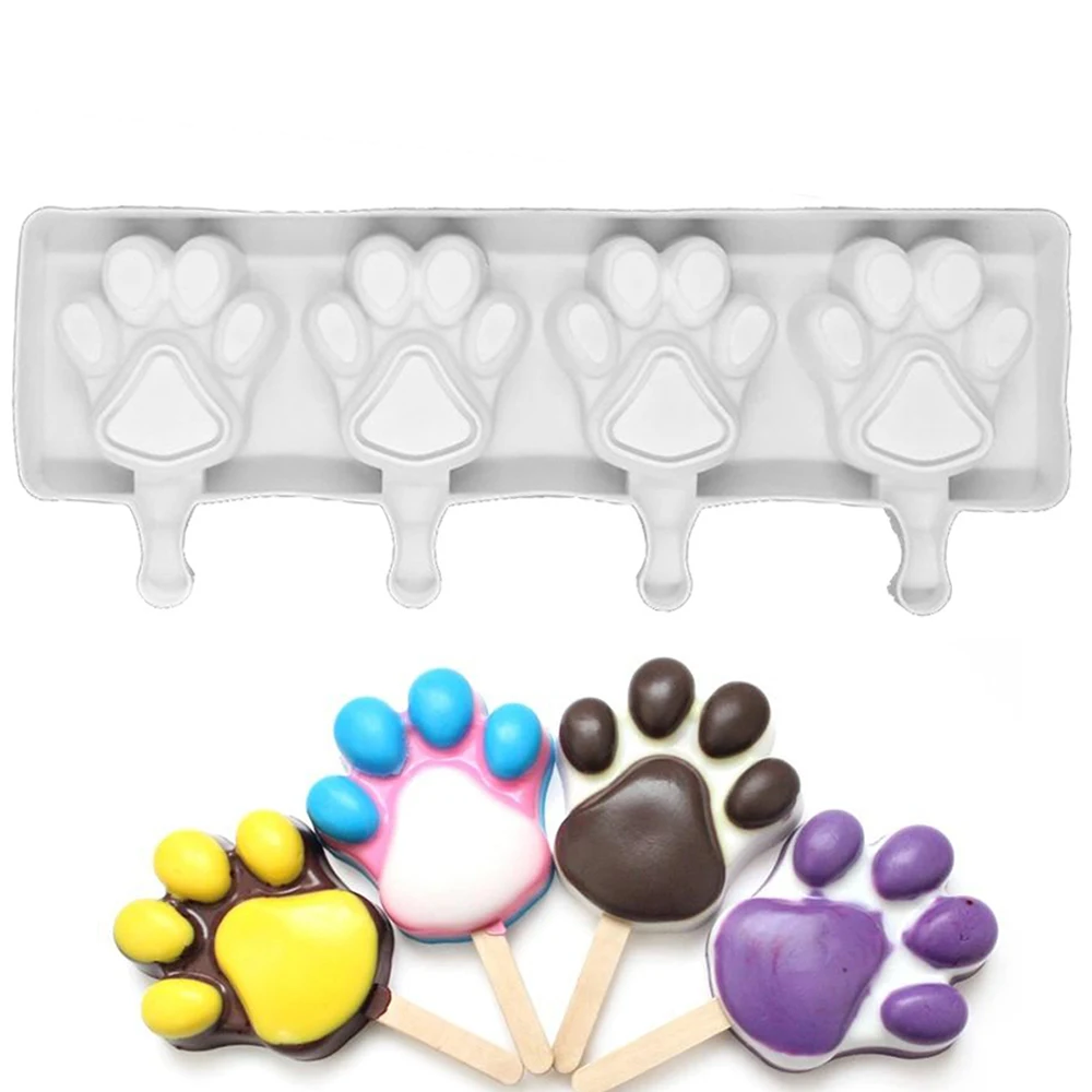 Силиконовая форма для Фруктового мороженого в форме лапы когтя кота медведя