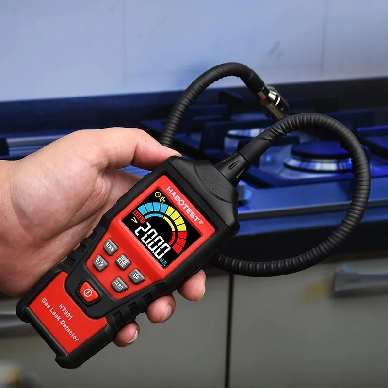 Газоанализатор детектор утечки горючих газов HT601 9999 Ppm метр 20% LEL