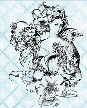 

Прозрачные штампы для скрапбукинга, силиконовые, прозрачные, 1008