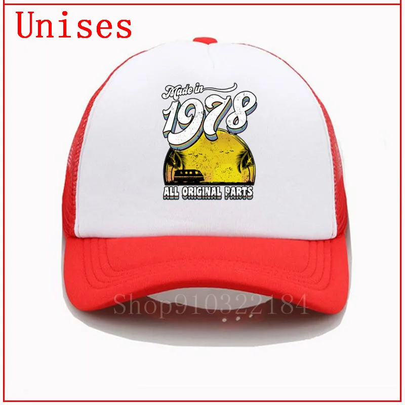 Сделано в 1978 все оригинальные части белые gorras para hombre бейсбольная кепка для женщин
