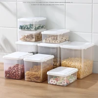 cereal food storage box sealed plastic kitchen luxury creative cookie tea sugar storage jar home rangement household items dg50p