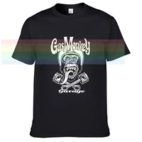 gas monkey garage t shirt green skeleton racer shirt limitied edition unisex brand t shirt cotton amazing short sleeve tops n53