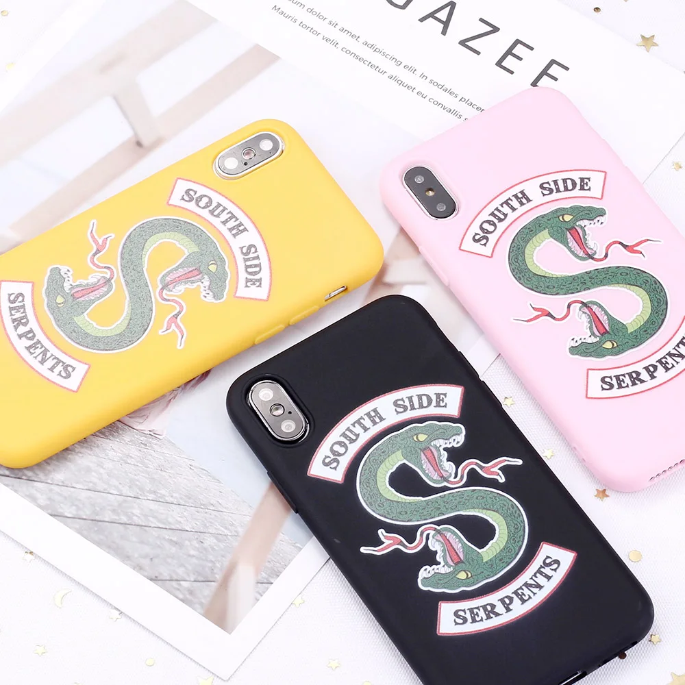 Силиконовый чехол для 12 13Mini 11 Pro 8 8Plus X XR 7 7Plus XS Max TV Riverdale Jughead Jones South Side Candy телефона